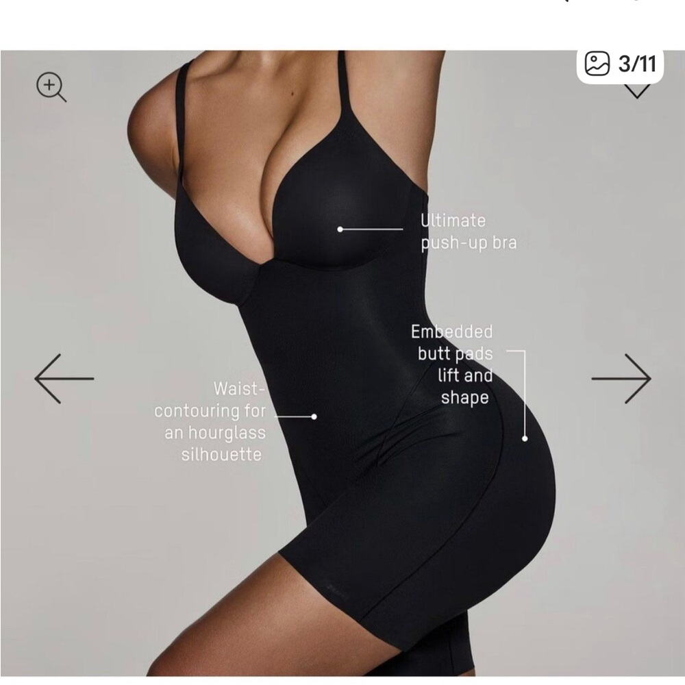 SKIMS ULTIMATE MID THIGH BODYSUIT NWT clay - Picture 2 of 6
